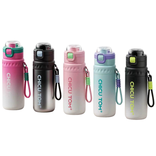 CHICU TOM® - Termo 600ml ❄️ Conserva el Frio + Aspersor